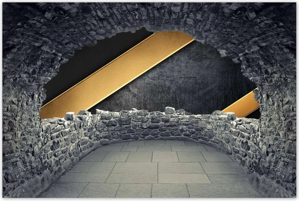 Poszterek 120x80 Arany csíkok