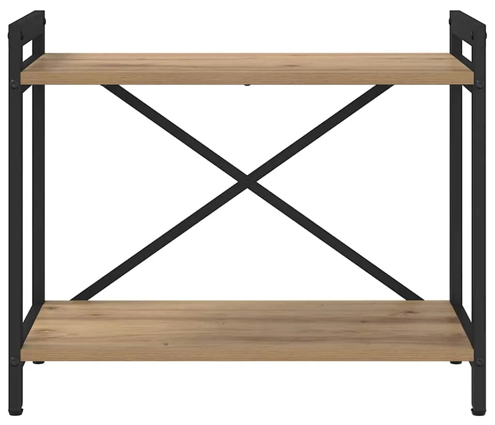 Könyvszekrény kézműves tölgy 60 x 30 x 48.5 cm Faanyag