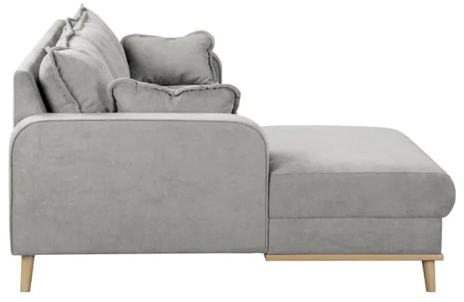 Világosszürke sarokkanapé (bal oldali) Beata – Ropez