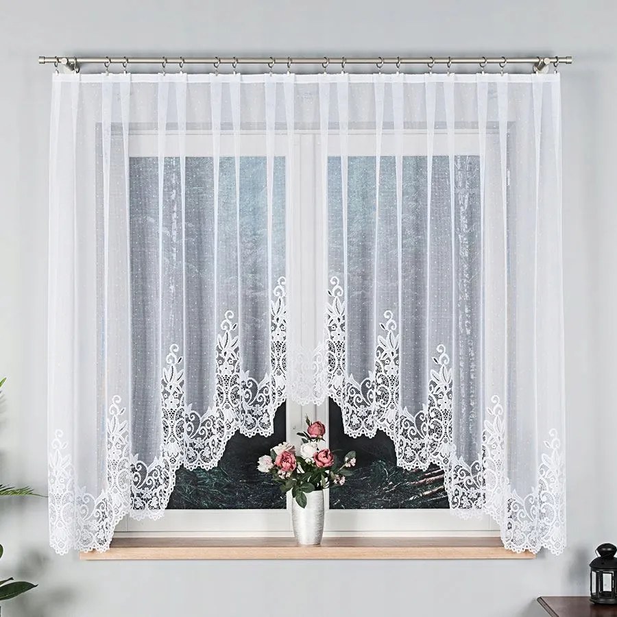 Kész függöny, zsakárd, alul kivágott 300x160 cm Berenika