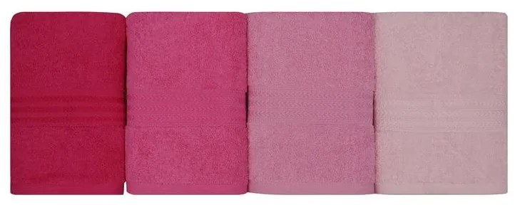 Kéztörlő Szett (4 db) Rainbow - Pink