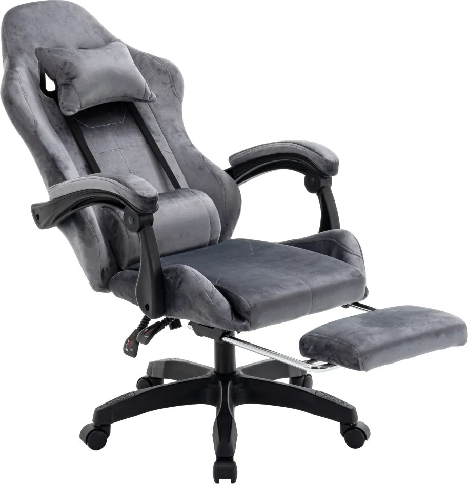 Irodai/gamer szék, szürke, LOPES