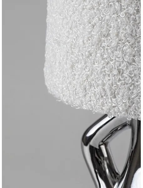 Rabalux 74216 - Asztali lámpa SMURFY 1xE14/40W/230V fényezett króm