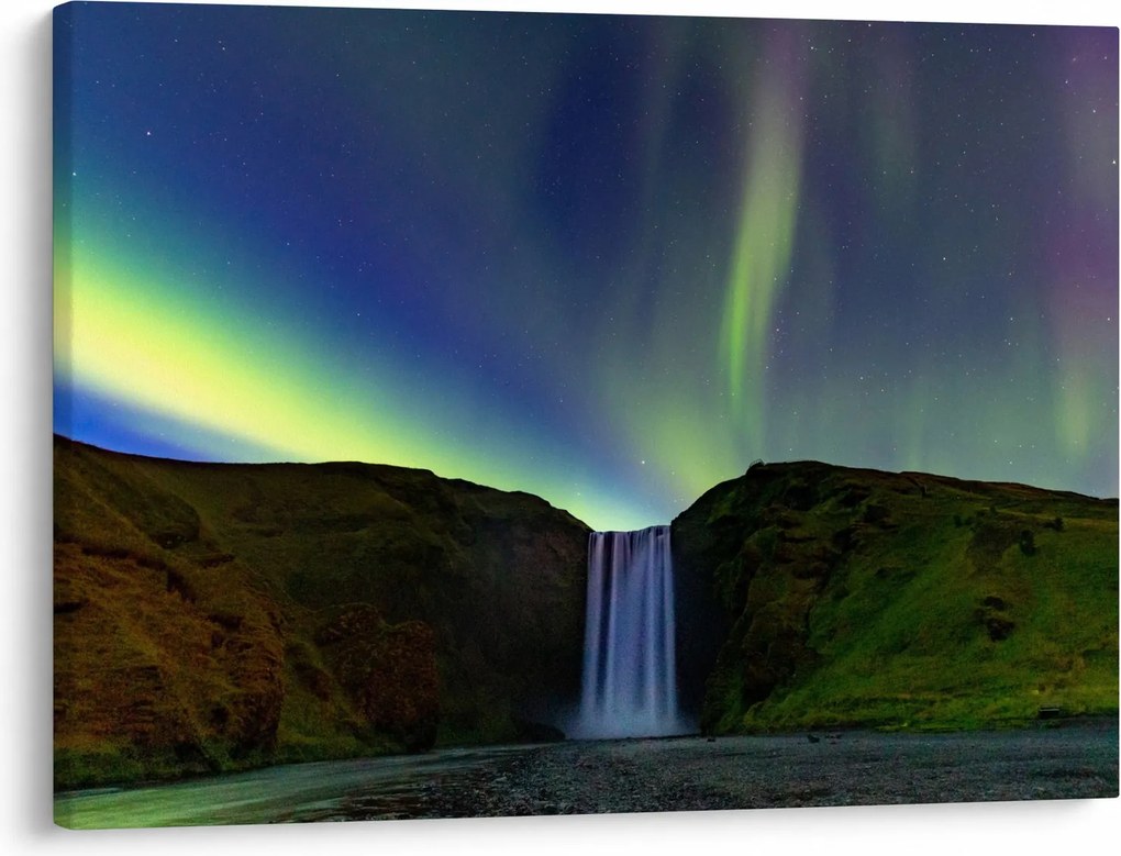 Kép - Aurora Borealis Izlandon (70x50 cm)