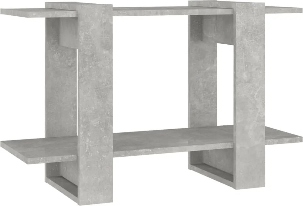 vidaXL betonszürke könyvszekrény/térelválasztó 80 x 30 x 51 cm