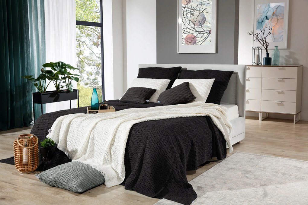 Ágytakaró 200x220 Favo Antracit E28933