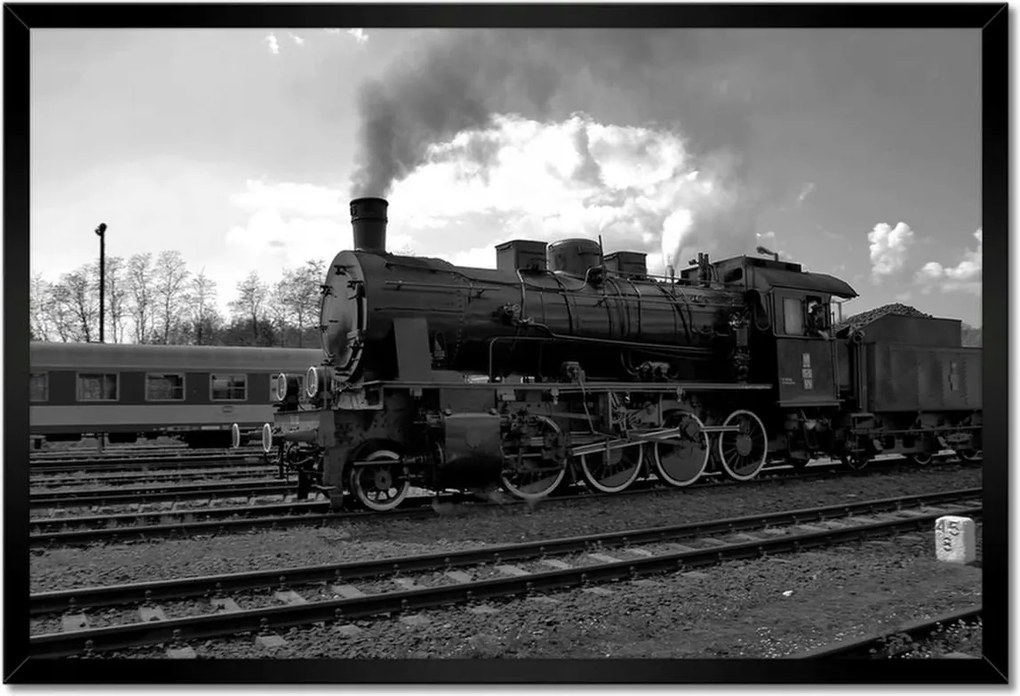 Poszterek keretben 60x40 Wolsztyński gőzmozdony TR565