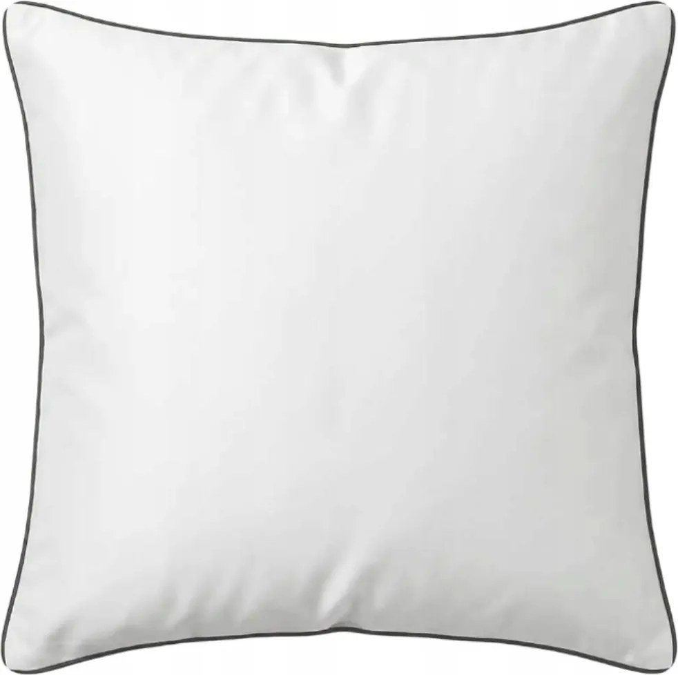 Bambusz párnahuzat 40x40 fehér, fekete bézs