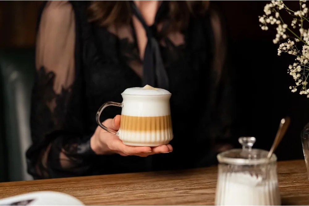 Duplafalú bögre szett cappucinóhoz, 2 db-os 320 ml Mia – Vialli Design