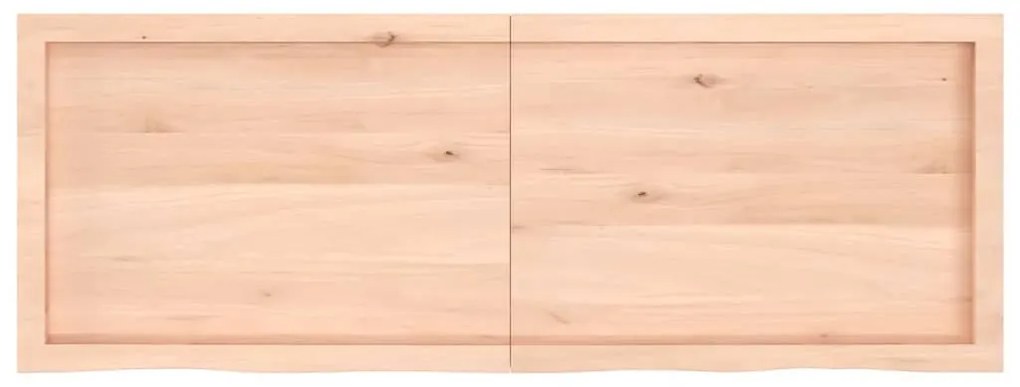 kezeletlen tömör tölgyfa asztallap 140x50x(2-4) cm
