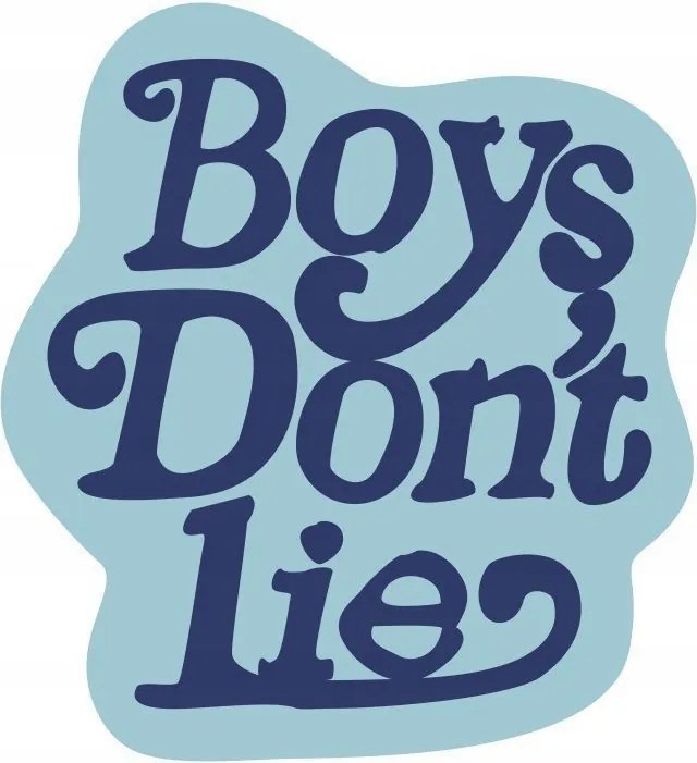 Dekoratív puha szőnyeg Boys dont lie 80 x 80