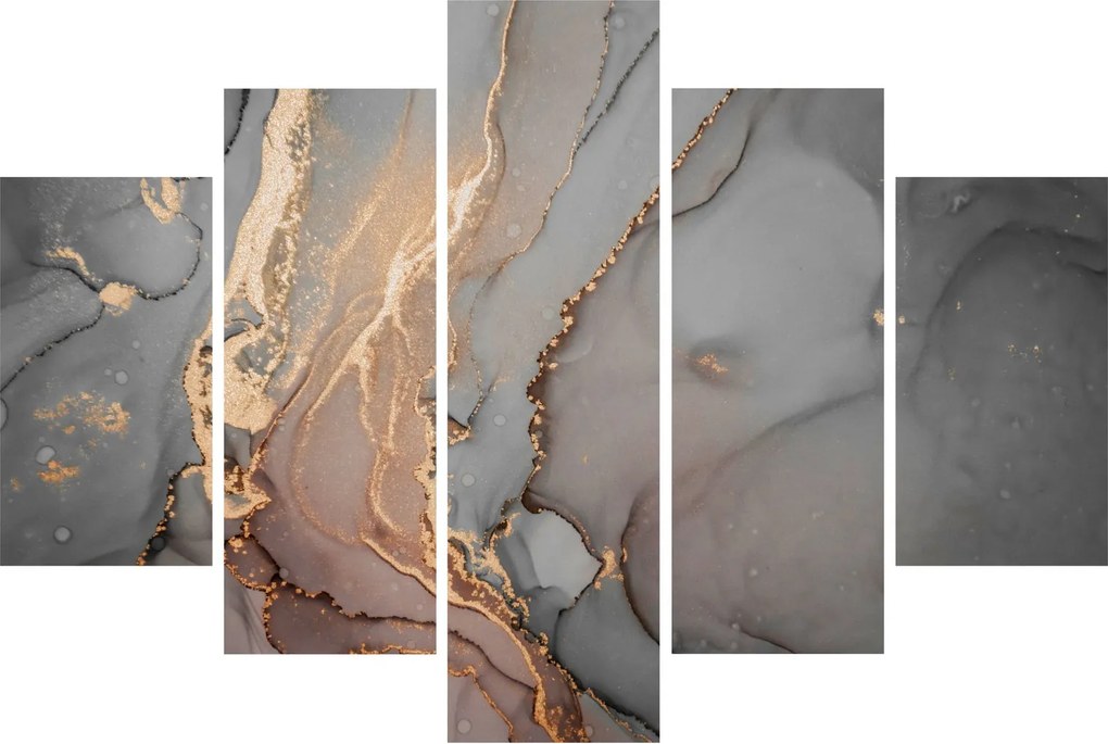 Kép - Szürke-arany márvány (150x105 cm)