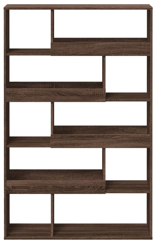 barna tölgy színű szerelt fa térelválasztó 100 x 33 x 156,5 cm