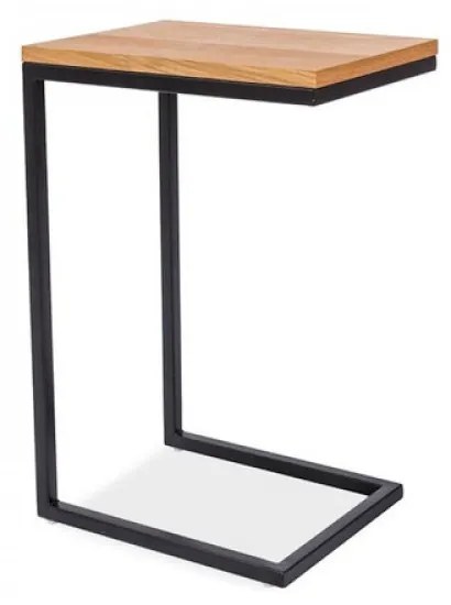 Largo C 40cm Lerakóasztal Tölgy/Fekete