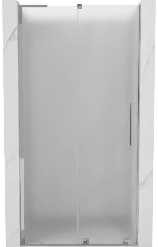 Mexen Velar L, tolózuhanyajtó nyitáshoz 90 cm, 8 mm-es matt üveg, króm, 871-090-003-31-01