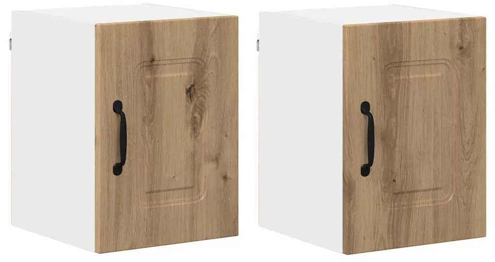 Fali konyhaszekrény 2 pcs Artisan tölgy 30 x 31 x 40 cm Faanyag