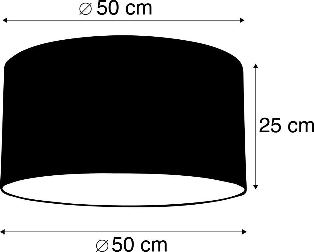 Szövet lámpaernyő sötétzöld 50/50/25
