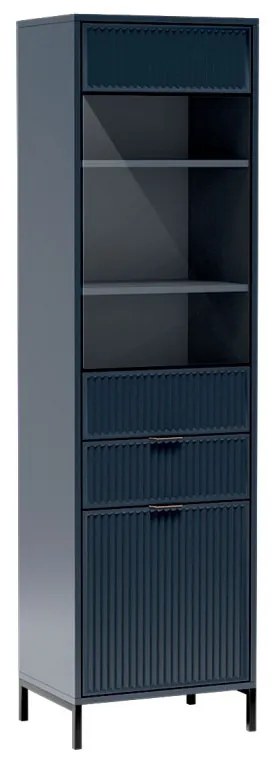 ELEGANZO LS-5 magasvitrin sötétkék színben
