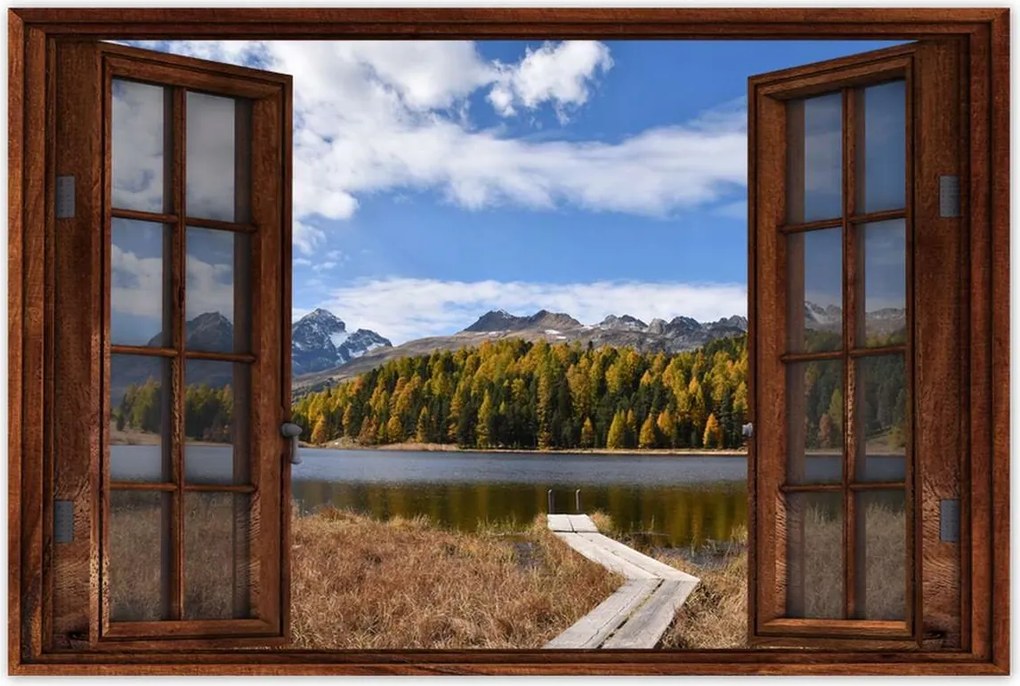 Poszterek 60x40 Tájkép Fa híd