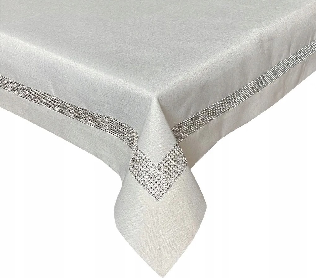 Abrosz Asztalra 130x180 Fehér Dekoratív Téglalap