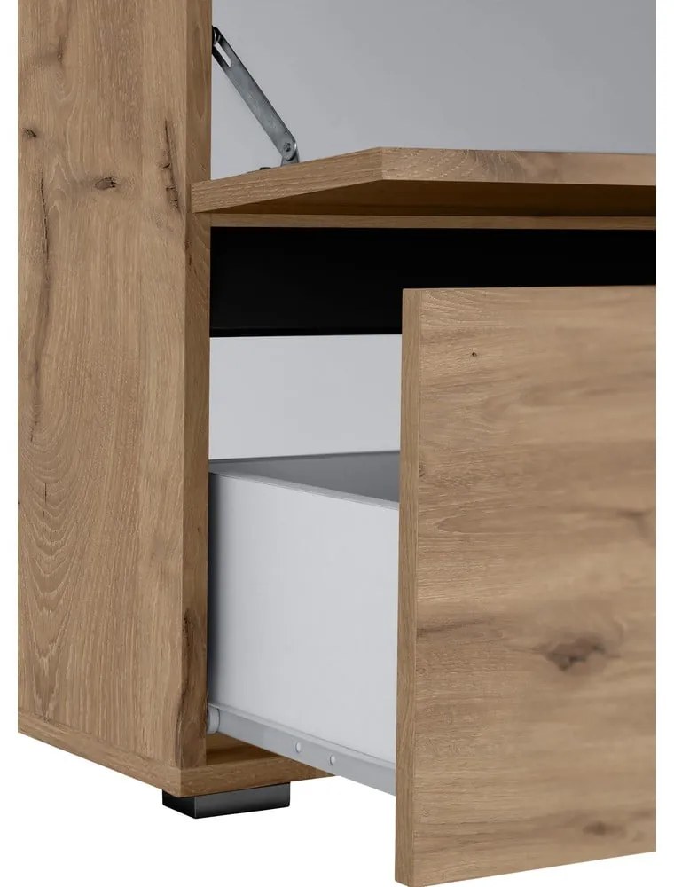 Natúr színű mosdó alatti szekrény tölgyfa dekorral 80x55 cm Wisla – Støraa