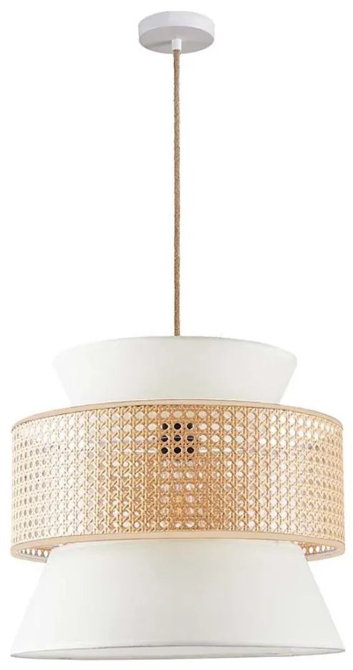 Csillár zsinóron GRENADA 1xE27/20W/230V átm. 40 cm bézs