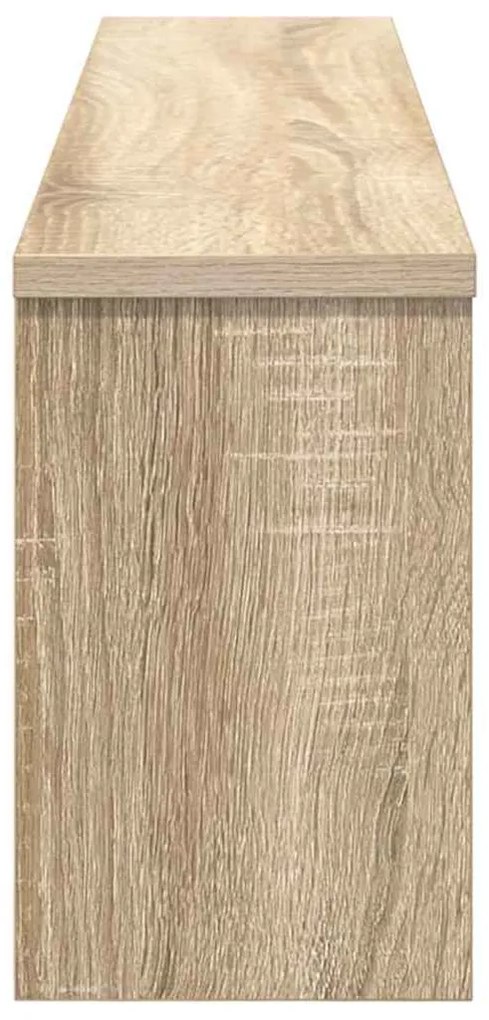 Fali Kabáthorog polcokkal sonoma tölgy 100 x 16 x 26 cm Faanyag