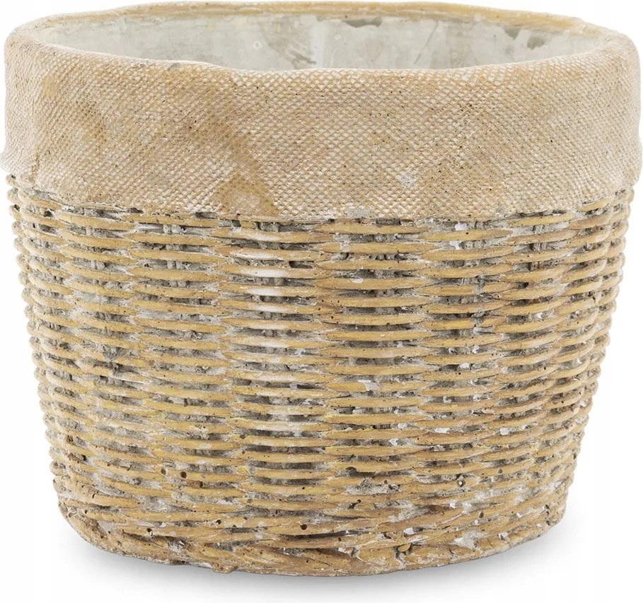 Virágtartó Fedél Barna 10x13cm Boho 15 Díszített