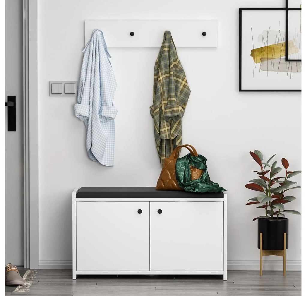 Előszoba szett Zorro (fehér). Akció -28%. 1089010