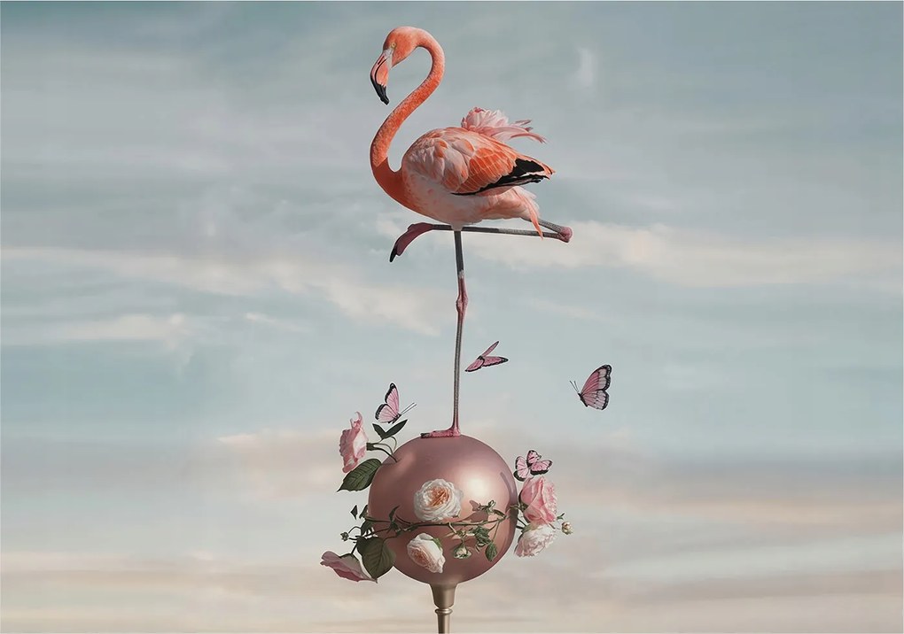 Flizelin fotótapéta Flizelin Design Elegáns flamingó 312x219