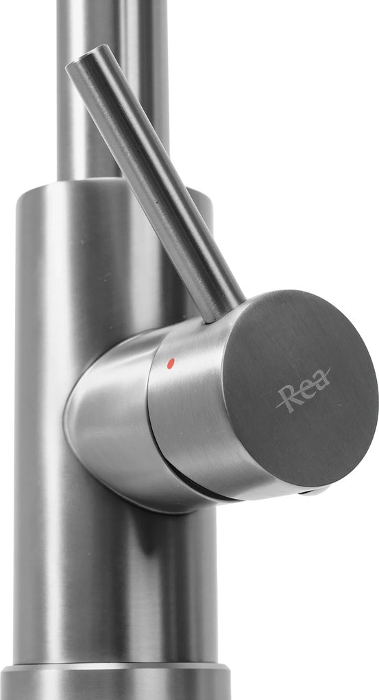 Rea Fresh, mosogató csaptelep kihúzható kifolyóval, csiszolt acél, REA-B9146