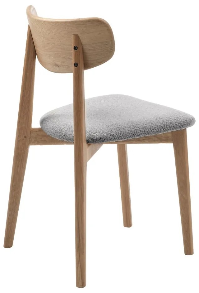 Világosszürke-natúr színű étkezőszék Elim – Unique Furniture