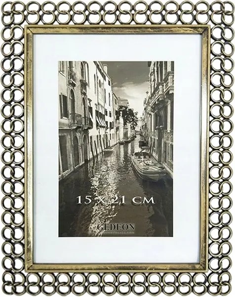 Képkeret 15x20 elegáns arany fém