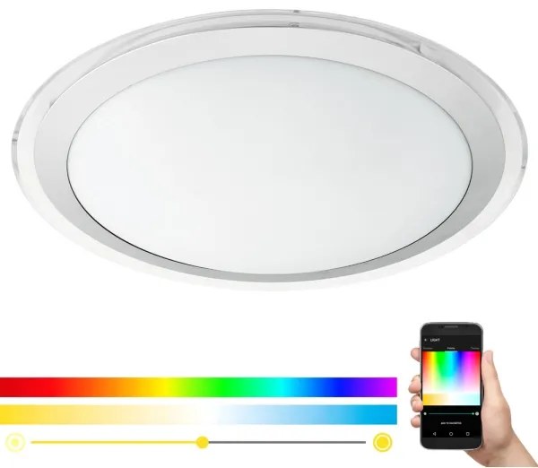 Eglo 96818 - LED RGBW Dimmelhető mennyezeti lámpa COMPETA-C LED/17W/230V