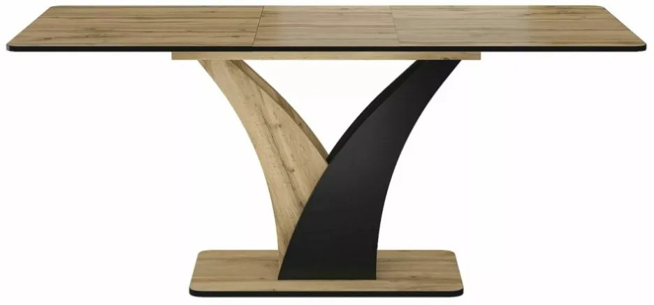 Vento bővíthető étkezőasztal tölgy/fekete 120-160 cm