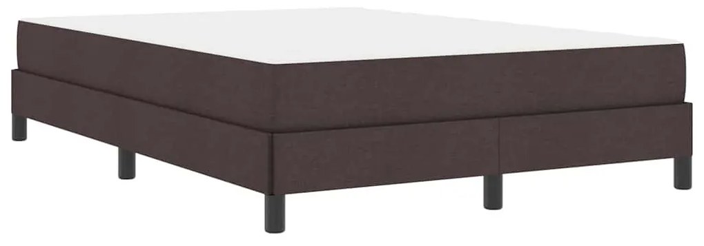 Boxrugós ágy matracmal sötétbarna 140 x 190 cm szövet