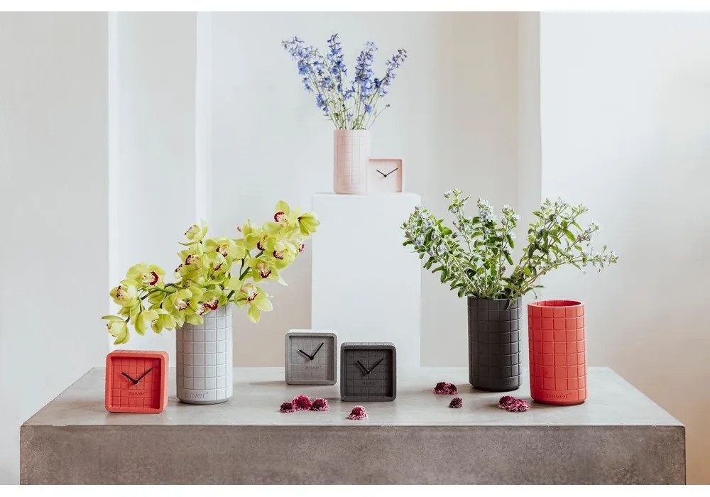 Világosszürke beton váza Fajen – Zuiver