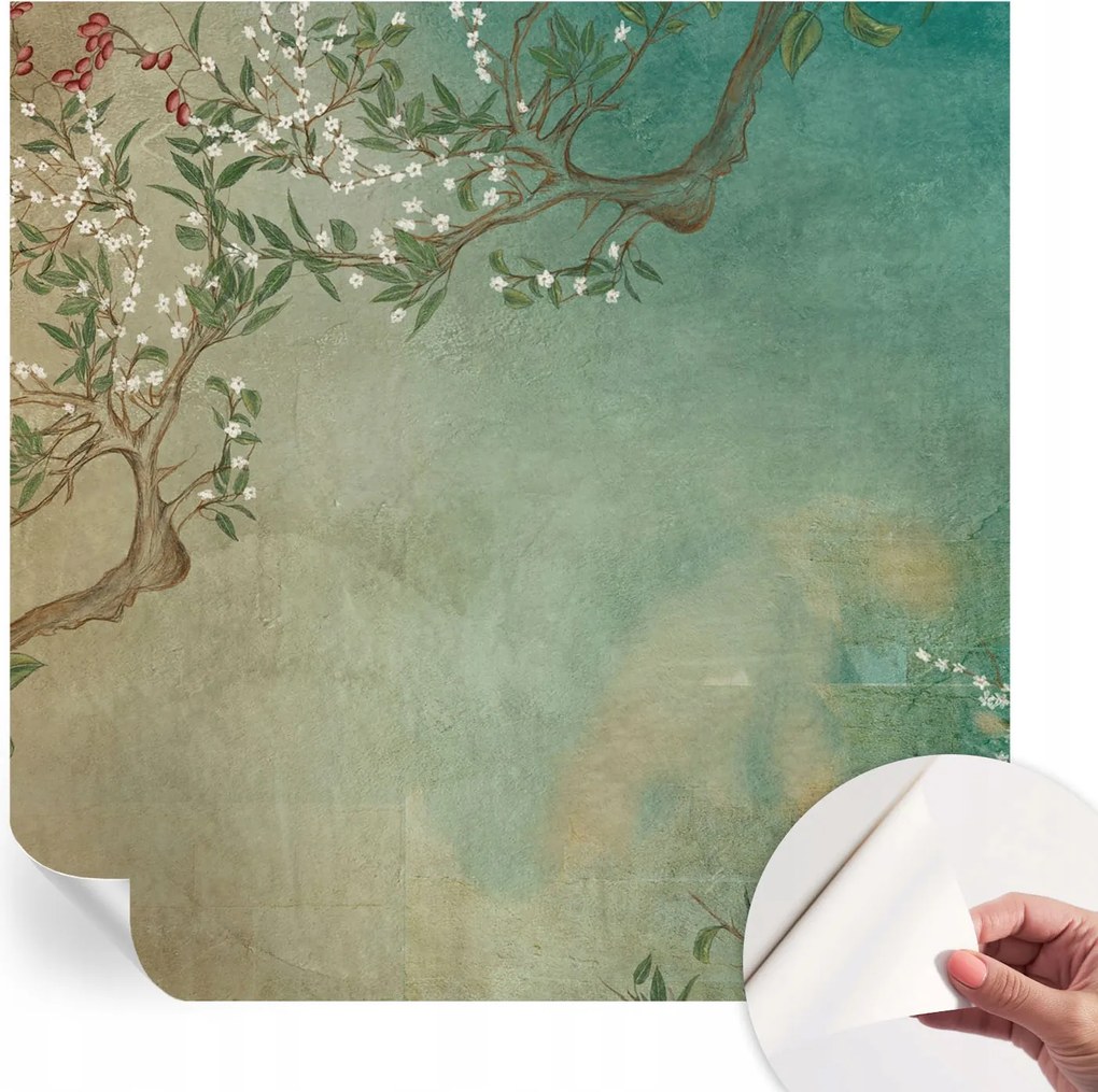 Öntapadós Fali Fotótapéta Hálószobába Virágos harmónia 250x250 cm