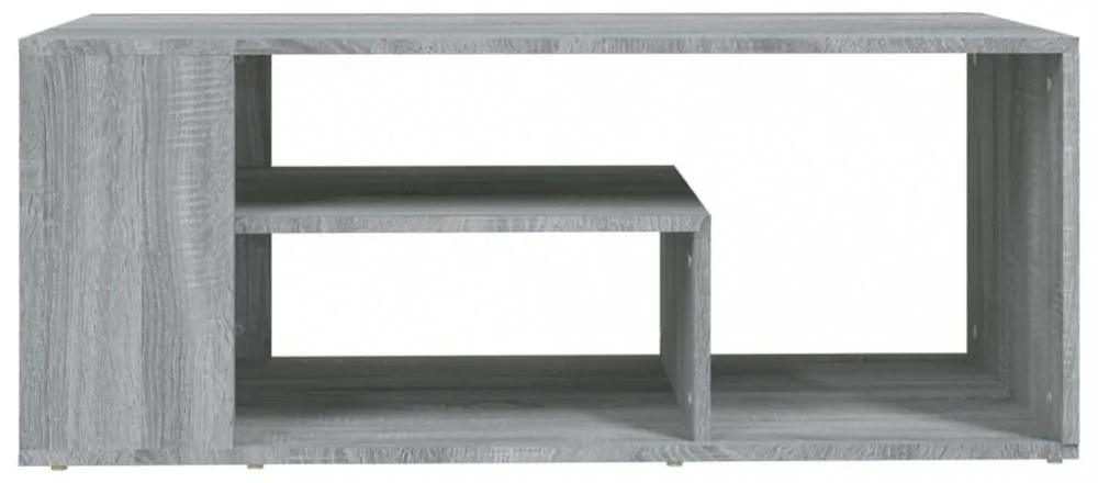 szürke sonoma szerelt fa dohányzóasztal 100 x 50 x 40 cm