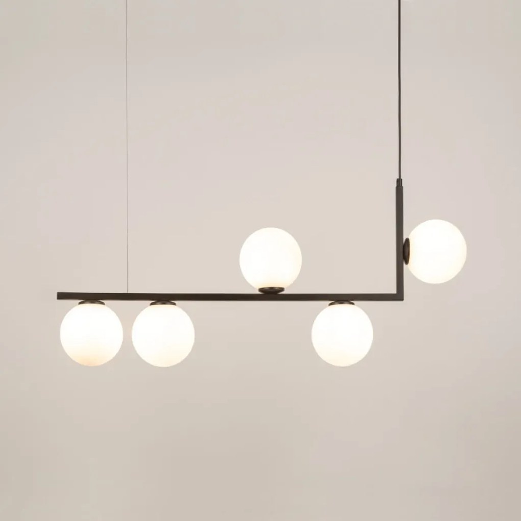 SIGMA LIGHTING 33611 ANDY Többágú Függesztett Lámpa Fehér, Fekete G9 IP20