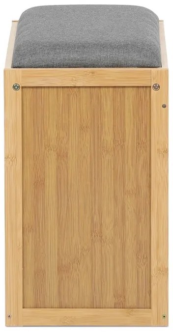 Natúr Bambusz Cipős Szekrény, Szürke Részletekkel. DR-N1014 GREY2