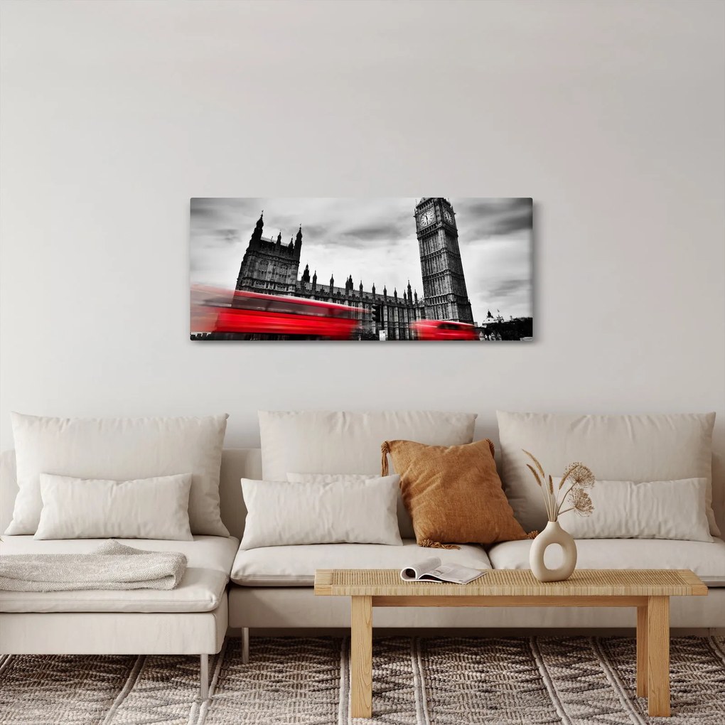 Kép - a Parlament londoni házai (120x50 cm)