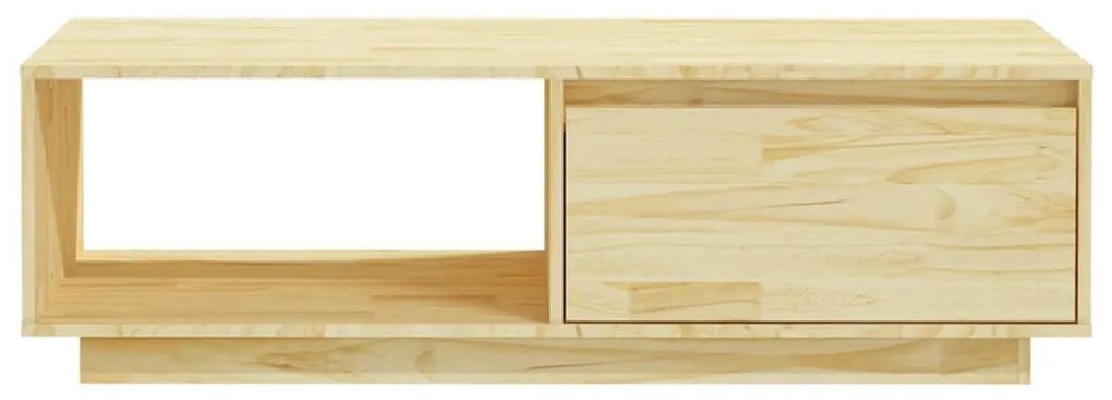 Tömör fenyőfa dohányzóasztal 110 x 50 x 33,5 cm