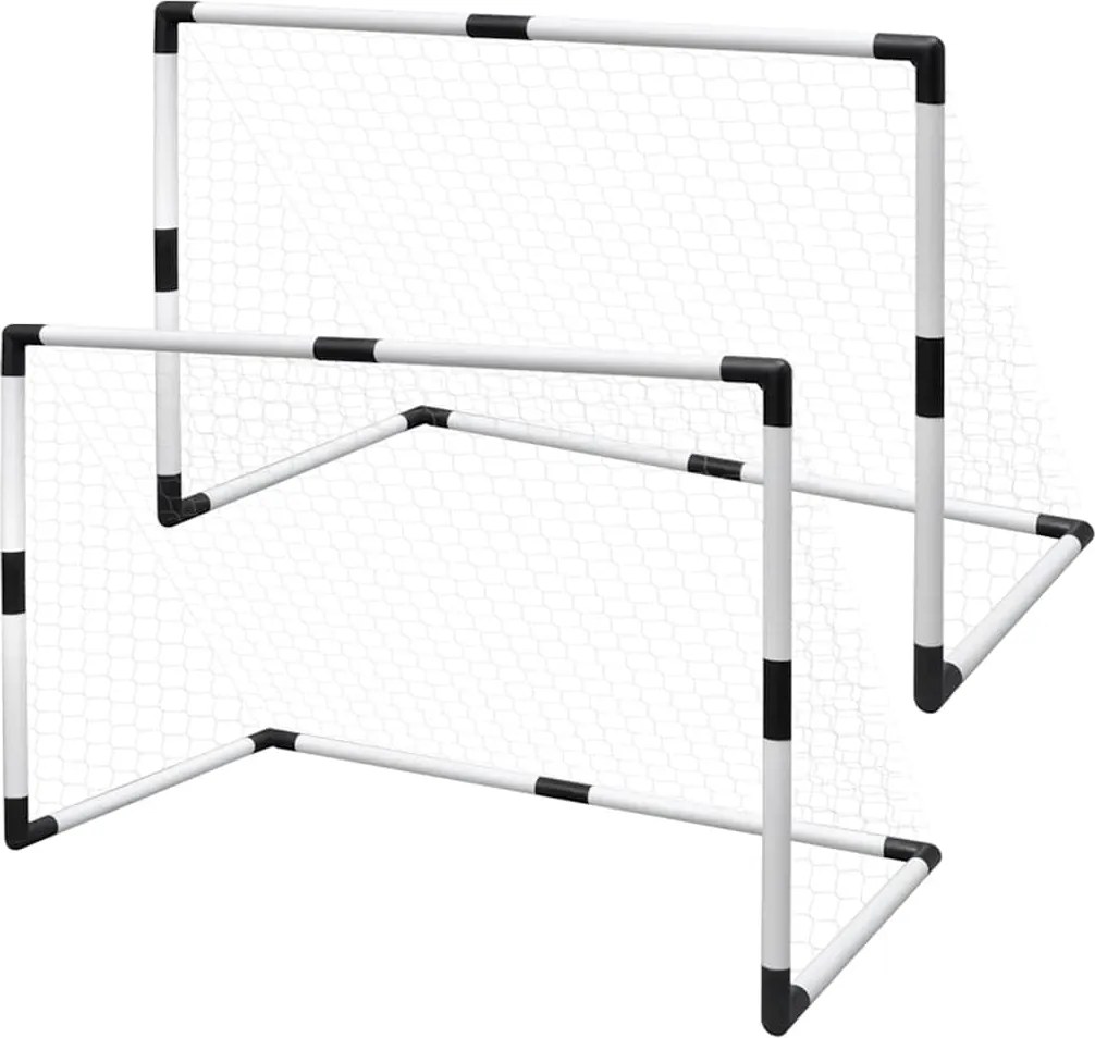 vidaXL 2 db halós mini focikapu gyerekeknek 91,5 x 48 x 61 cm