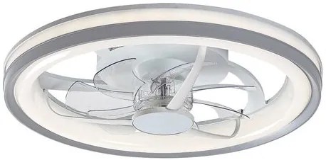 RÁBALUX 71335 FANRICIUS Ventilátoros lámpa Ezüst IP20