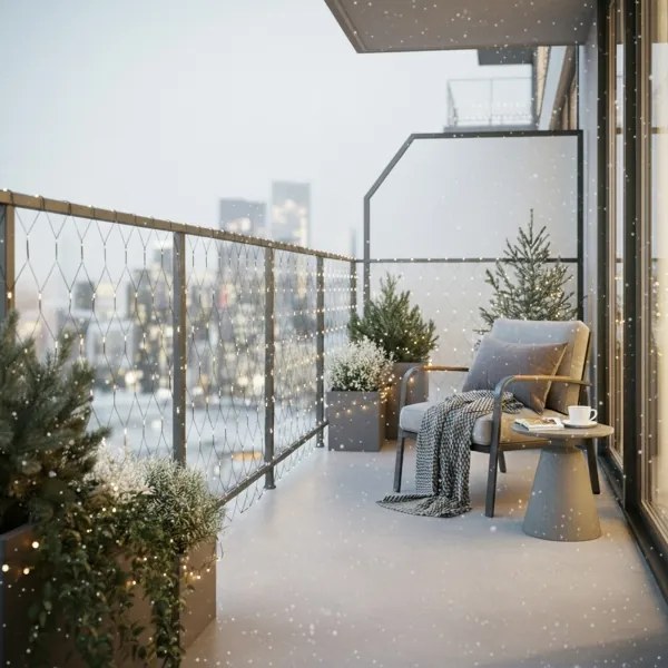 Brilagi - LED kültéri karácsonyi fényfüggöny, 160x LED, 7x2 m, IP44, meleg fehér