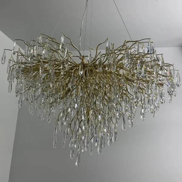 Kristály csillár zsinóron 11xG9/40W/230V arany