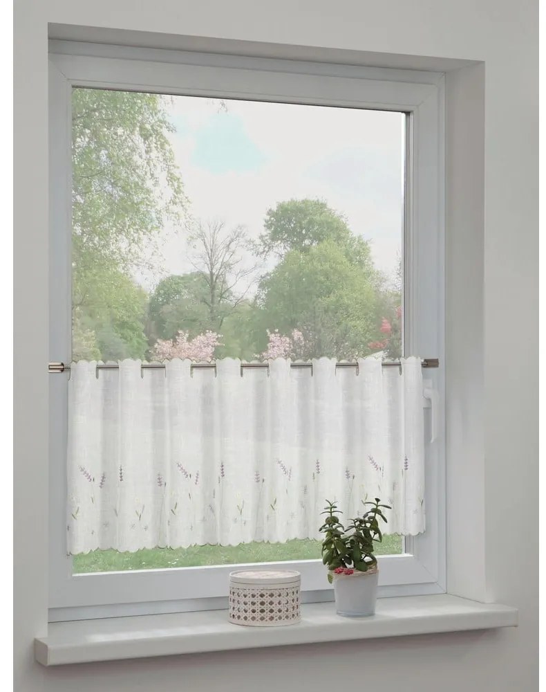 Fehér fényáteresztő függöny 135x45 cm Lavender – Sehlbach