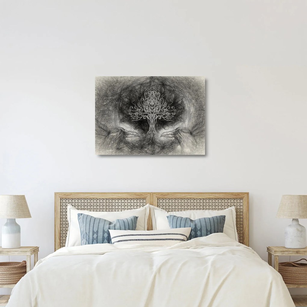 Kép - Az élet fája (üvegen) (70x50 cm)