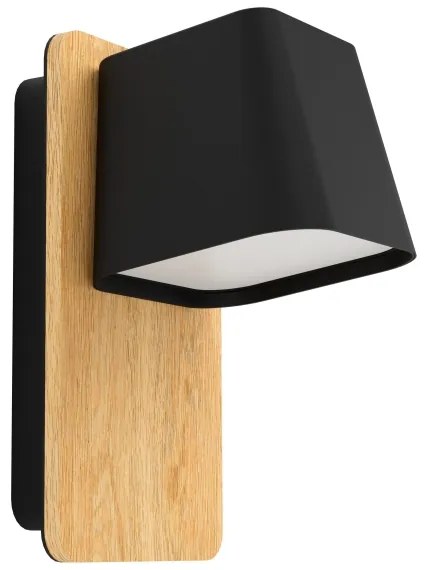 Eglo 390009 - Fali lámpa RUSCIO 1xE27/40W/230V fekete/barna
